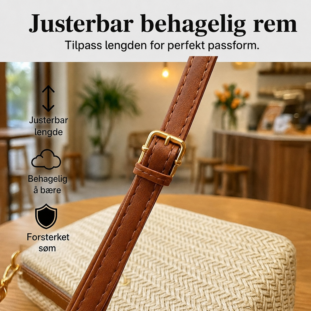 Elsa – Vevd stråveske & clutch