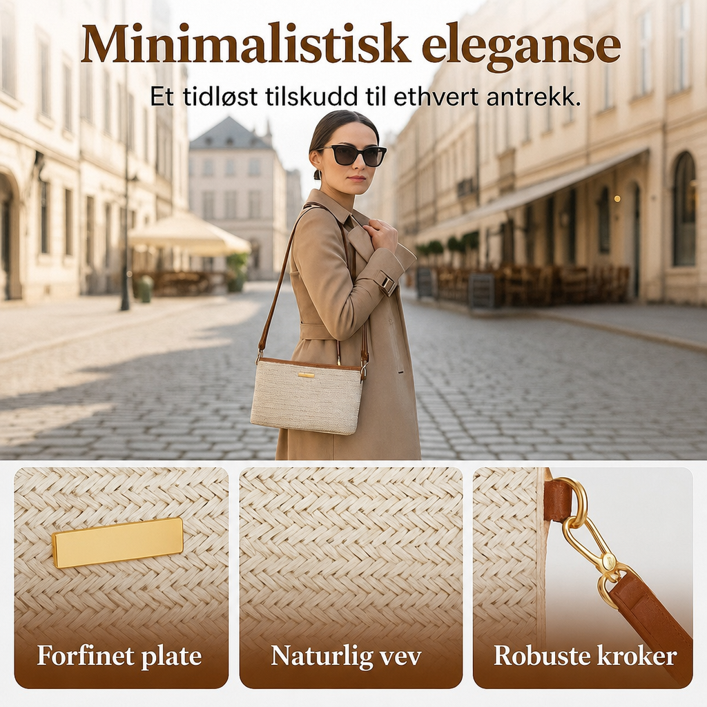 Elsa – Vevd stråveske & clutch