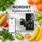 NORDIST Smart Kjøkkenvekt med Næringsanalyse