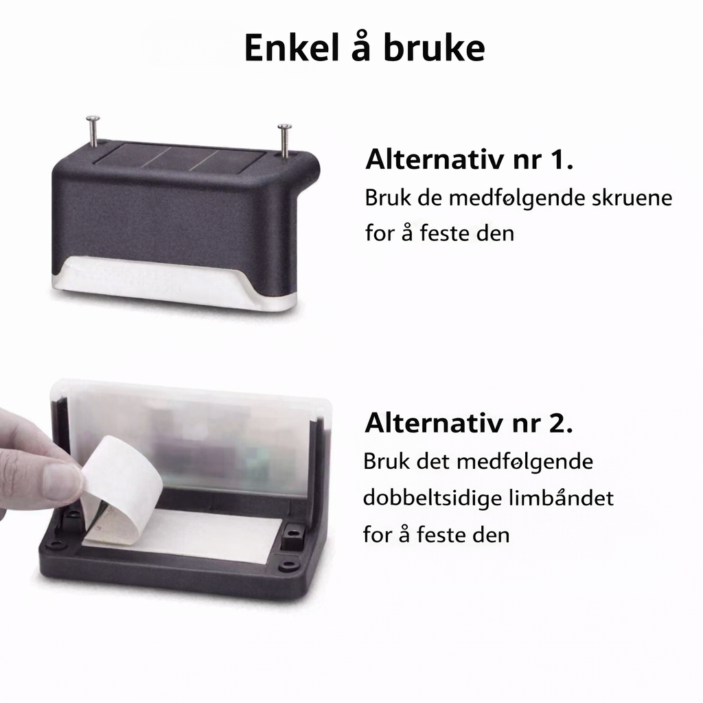 Solcelledrevet Utelampe