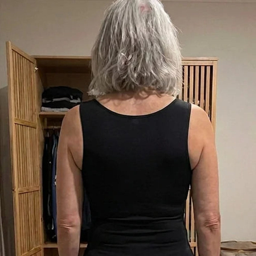 Singlet med innebygd BH – støtte uten bøyle, strikk eller lås
