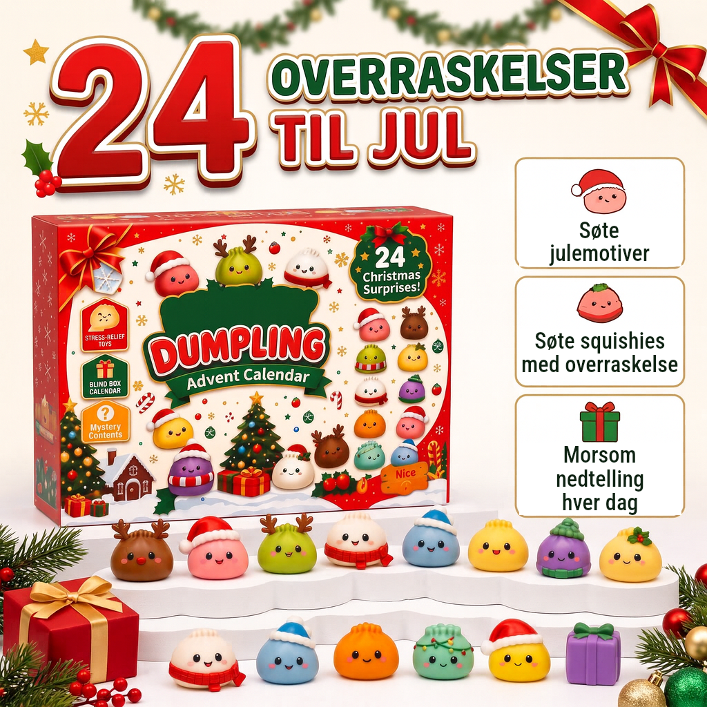 Julekalender 2026 – 24 søte squishy-dumplings