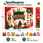 Julekalender 2026 – 24 søte squishy-dumplings