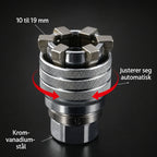 Universalpipe 10–19 mm – selvjusterende